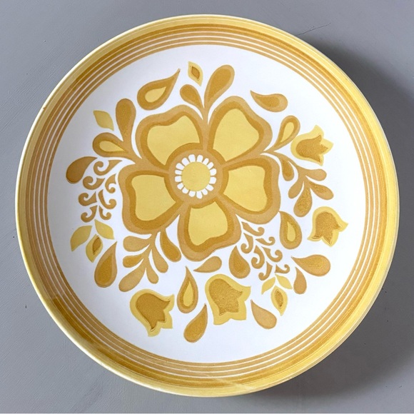 CAVALIER Royal China MCM 1970s Retired Ironstone Damsel Tulip Dinner Plate Set - Picture 2 of 7